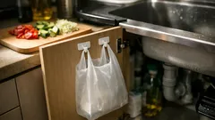 フックを逆さまに貼るだけで家が整う、キッチンとコード収納の簡単アイデア3つ