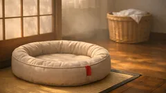 犬のベッドに赤いリボンを結ぶ意味とは、かわいいだけじゃない理由と注意点