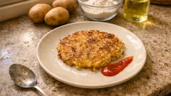 すりおろしじゃがいもで簡単：外カリッ、中もちもちのポテトガレット