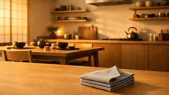 ふきんを8つ折りにするだけで拭き掃除が速くなる、端からめくる時短テク