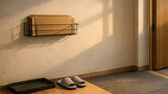 段ボールの床置きをやめたら部屋が整う、セリア2アイテムで作る壁ストッカー