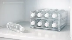 ダイソーのペットボトルラックが110円で冷蔵庫の転がり問題を解決する話