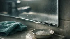 洗面台の鏡が白っぽい原因はこれ 掃除で傷を増やさない落とし方